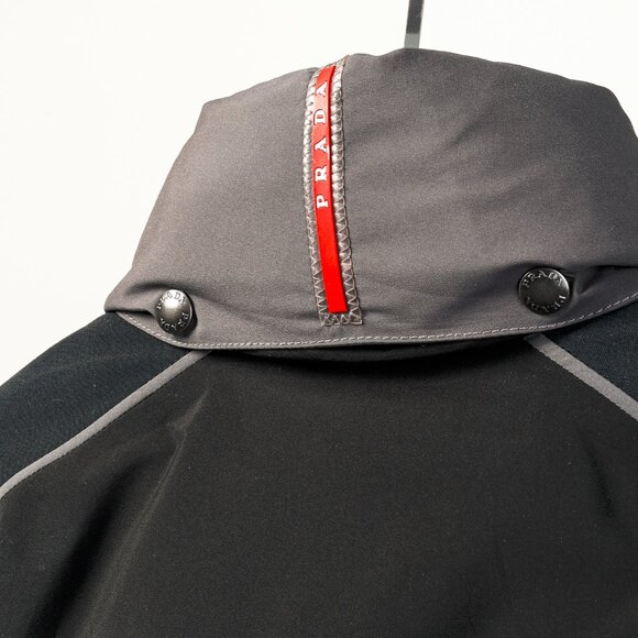 Prada Gore-Tex Black & Grey Down-Filled Winter Jacket - Picture 5 of 16